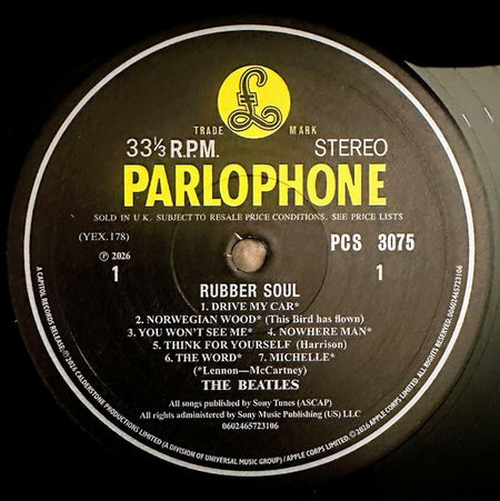 The Beatles : Rubber Soul  (LP, Album, RE, 180)