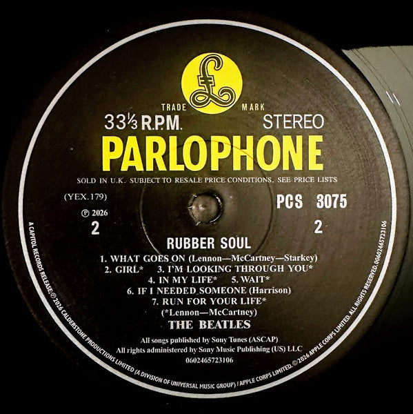 The Beatles : Rubber Soul  (LP, Album, RE, 180)