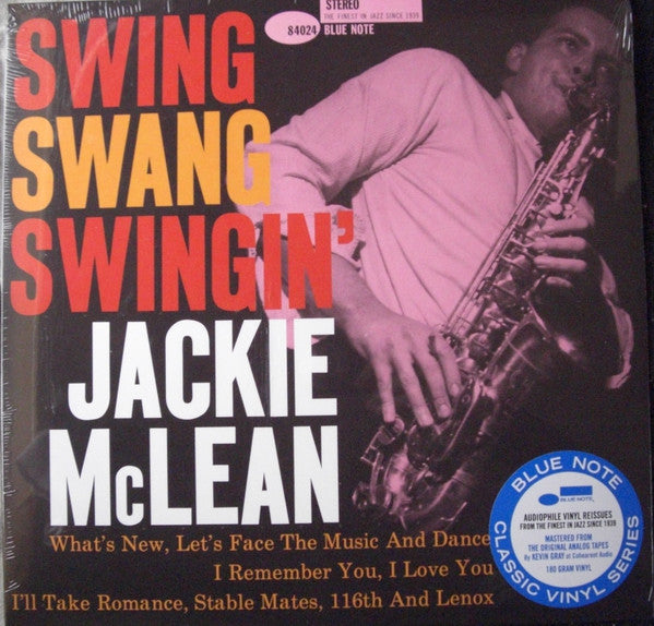 Jackie McLean : Swing, Swang, Swingin' (LP, Album, RE)