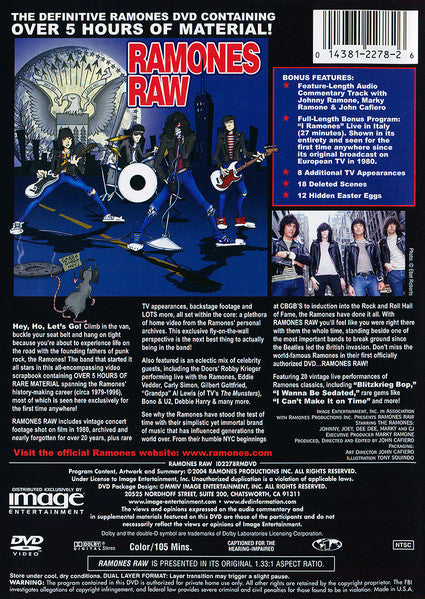 Ramones : Raw (DVD-V, NTSC)