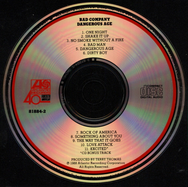 Bad Company (3) : Dangerous Age (CD, Album)
