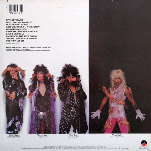 Mötley Crüe : Theatre Of Pain (LP, Album, SP )
