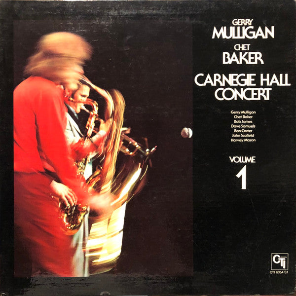 Gerry Mulligan / Chet Baker : Carnegie Hall Concert Volume 1 (LP, Album, Promo)