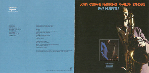 John Coltrane Featuring Pharoah Sanders : Live In Seattle (CD, Album, RE)