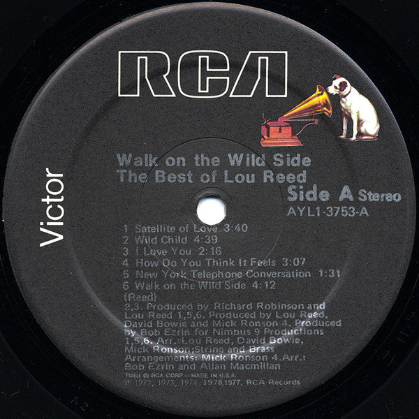 Lou Reed : Walk On The Wild Side - The Best Of Lou Reed (LP, Comp, RE, Ind)