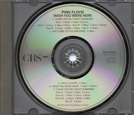 Pink Floyd : Wish You Were Here (CD, Album, RE, 2-T)