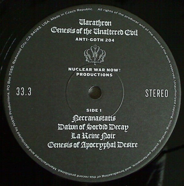 Varathron : Genesis Of The Unaltered Evil (2xLP, Comp, RM)
