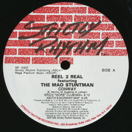 Reel 2 Real Featuring The Mad Stuntman : Conway (2x12")
