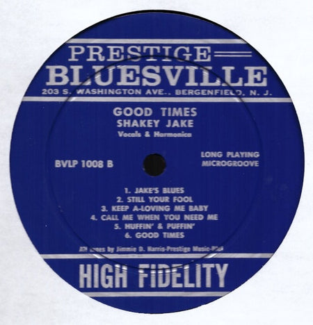 Shakey Jake : Good Times (LP, Album, Mono)