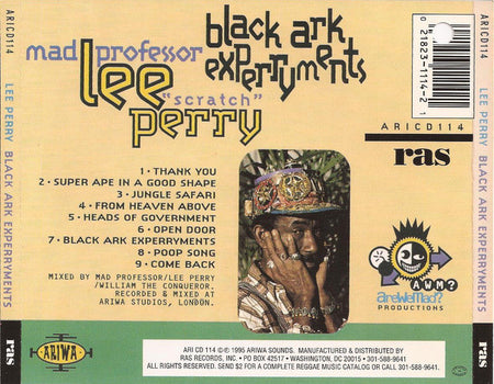 Lee "Scratch" Perry* & Mad Professor : Black Ark Experryments (CD, Album)