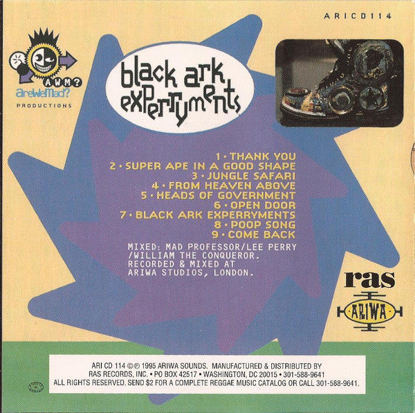 Lee "Scratch" Perry* & Mad Professor : Black Ark Experryments (CD, Album)