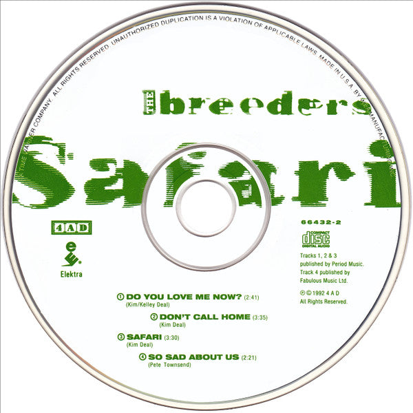 The Breeders : Safari (CD, EP)