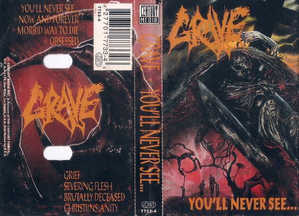 Grave (2) : You'll Never See... (Cass, Album)