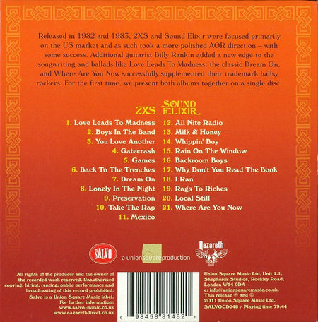 Nazareth (2) : 2XS / Sound Elixir (CD, Comp, RE, RM)