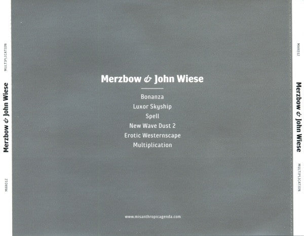Merzbow & John Wiese : Multiplication (CD, Album, RP)