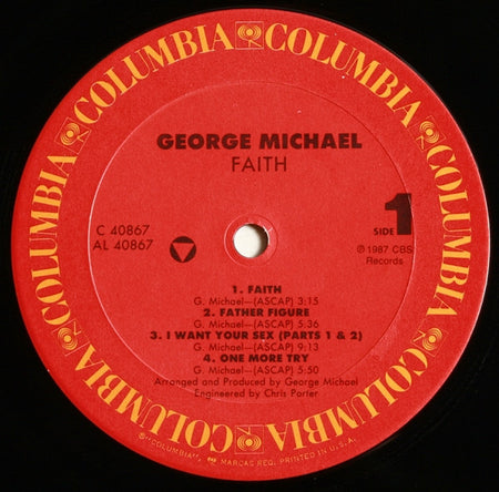 George Michael : Faith (LP, Album, Car)
