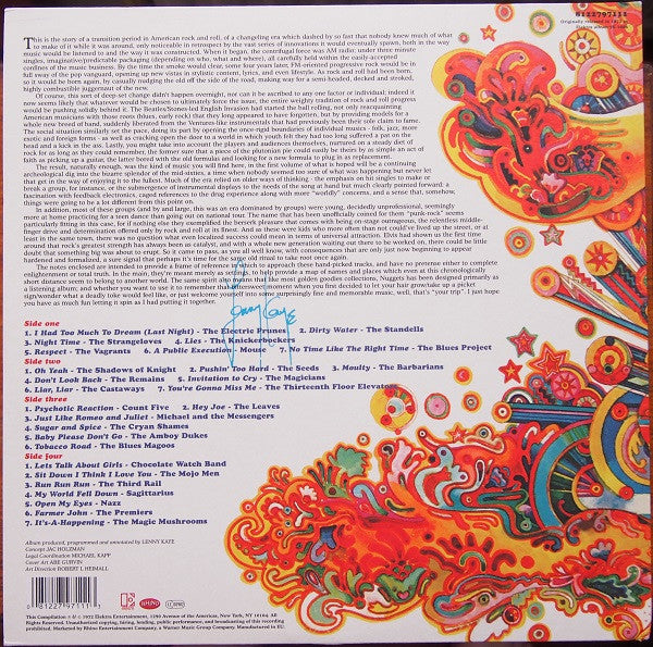 Various : Nuggets: Original Artyfacts From The First Psychedelic Era 1965-1968 (2xLP, Comp, RE, 180)