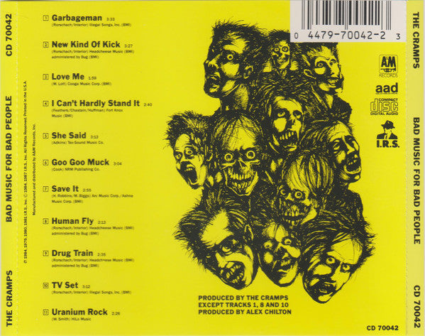 The Cramps : Bad Music For Bad People (CD, Comp, RE)