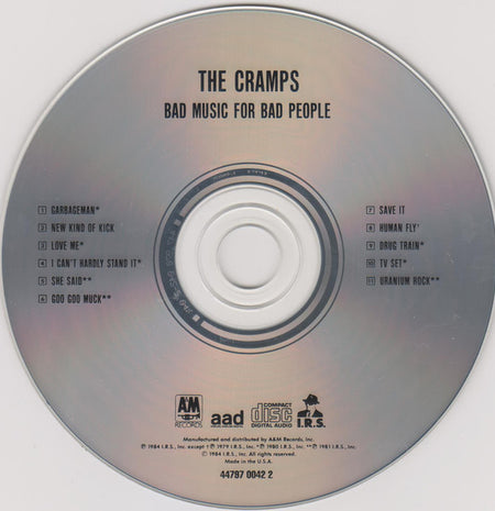 The Cramps : Bad Music For Bad People (CD, Comp, RE)