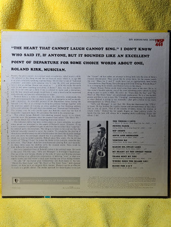 Roland Kirk : Gifts & Messages (LP, Album, Mono)
