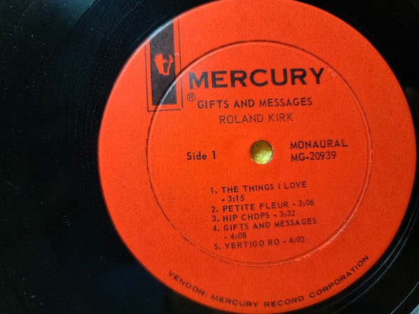 Roland Kirk : Gifts & Messages (LP, Album, Mono)