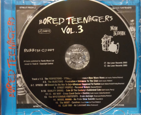 Various : Bored Teenagers Vol. 3: 16 Great British Punk Originals '77-'82 (CD, Comp)