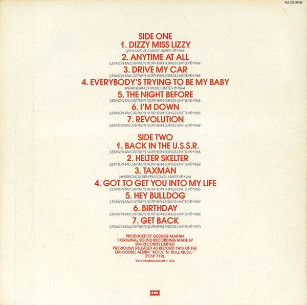 The Beatles : Rock 'N' Roll Music Vol 2 (LP, Comp)