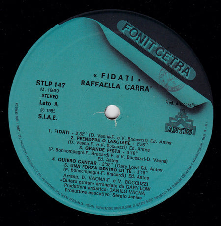 Raffaella Carrà : Fidati! (LP, Album)