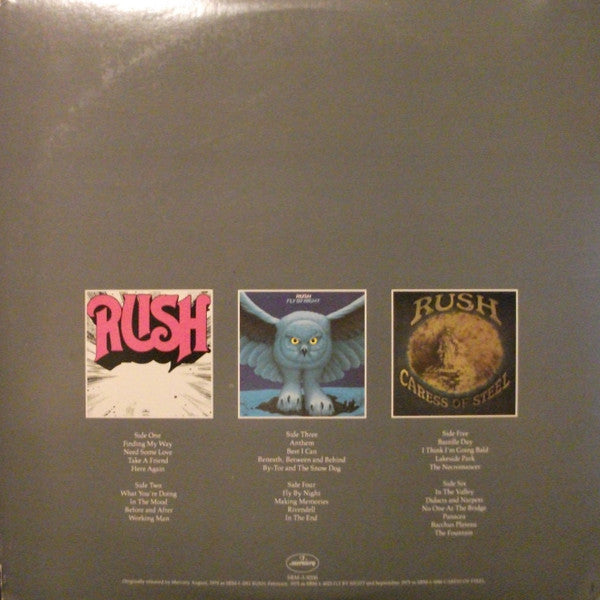 Rush : Archives (LP, Album, RE + LP, Album, RE + LP, Album, RE + Co)