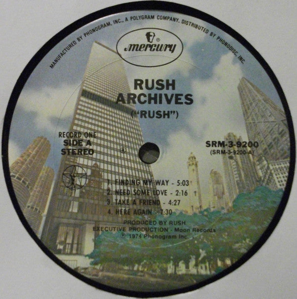Rush : Archives (LP, Album, RE + LP, Album, RE + LP, Album, RE + Co)
