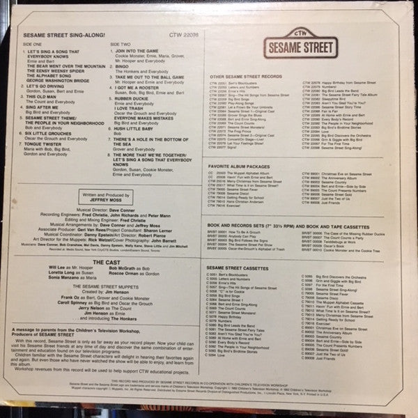 Sesame Street : Sesame Street Sing-Along! (LP, Album)