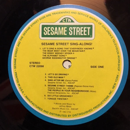 Sesame Street : Sesame Street Sing-Along! (LP, Album)