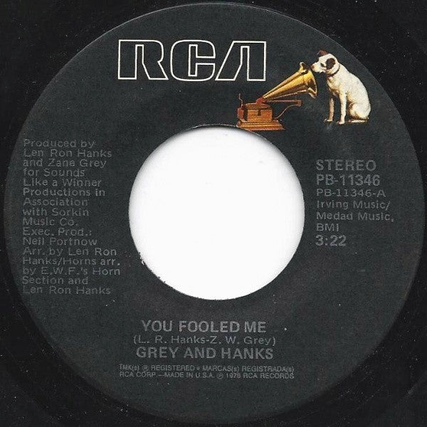 Grey And Hanks : You Fooled Me (7")