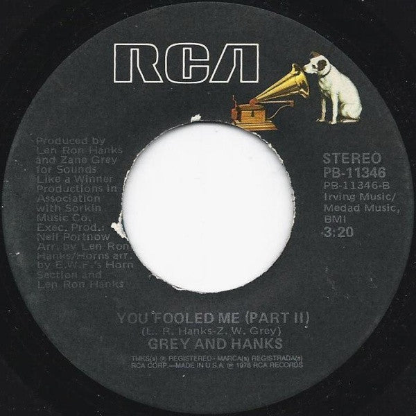 Grey And Hanks : You Fooled Me (7")