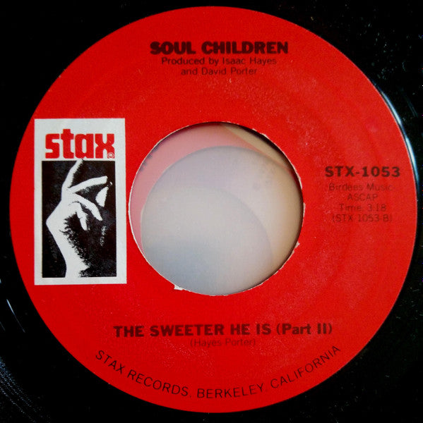 Soul Children : The Sweeter He Is (7", Single, RE)
