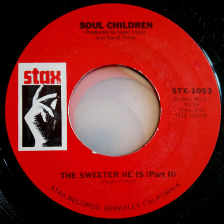 Soul Children : The Sweeter He Is (7", Single, RE)