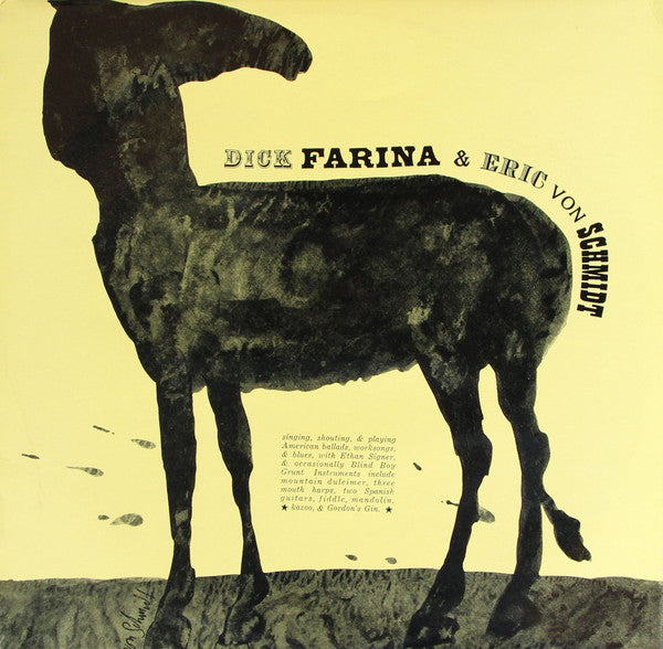 Richard Farina & Eric Von Schmidt : Dick Fariña & Eric Von Schmidt (LP, Album, Mono, Ltd)