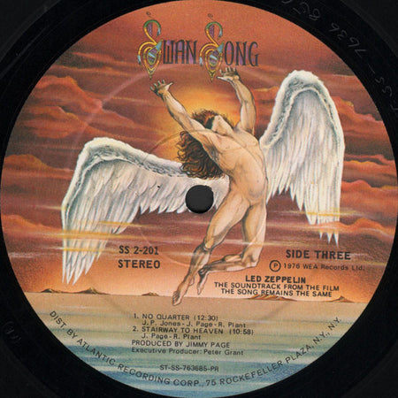 Led Zeppelin : The Soundtrack From The Film The Song Remains The Same (2xLP, Album, Pre)