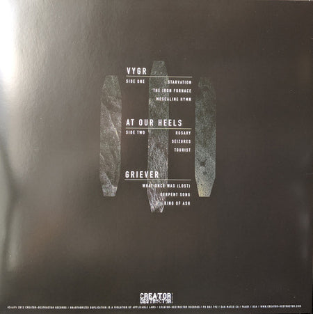 Voyager (28) / At Our Heels / Griever : 3-Way Split (LP, Ltd)