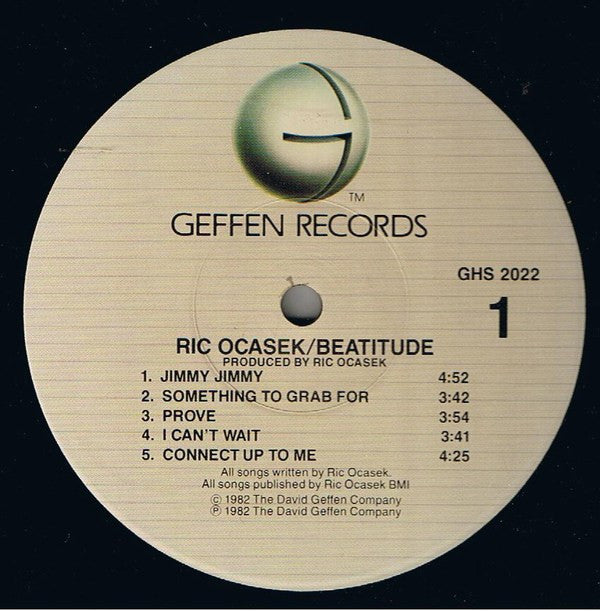 Ric Ocasek : Beatitude (LP, Album, Win)