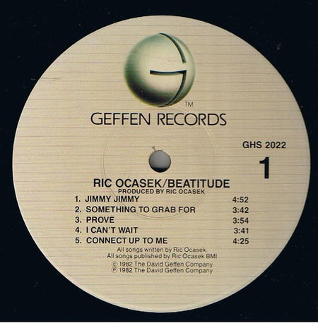 Ric Ocasek : Beatitude (LP, Album, Win)