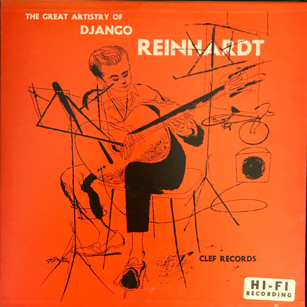 Django Reinhardt : The Great Artistry Of Django Reinhardt (10", Album, Mono)