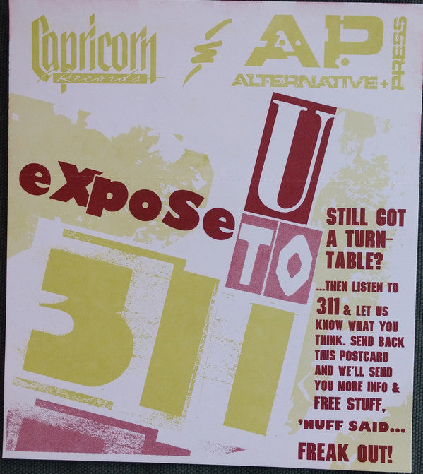 311 : Freak Out / Hydroponic (7", Promo, Ora)