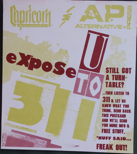 311 : Freak Out / Hydroponic (7", Promo, Ora)