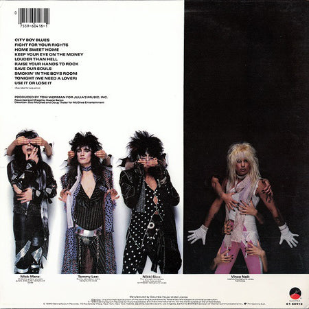 Mötley Crüe : Theatre Of Pain (LP, Album, Club, Car)