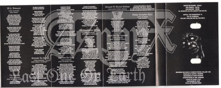 Asphyx (2) : Last One On Earth (Cass, Album)