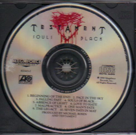 Testament (2) : Souls Of Black (CD, Album)