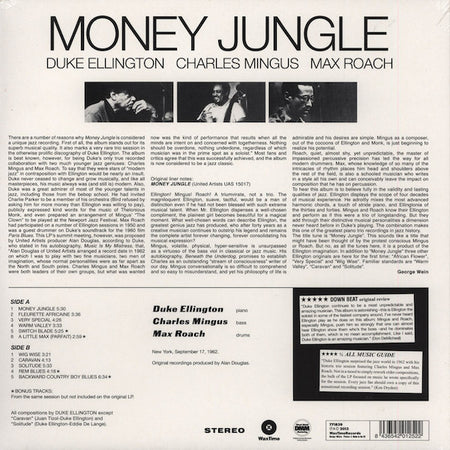 Duke Ellington • Charlie Mingus* • Max Roach : Money Jungle (LP, Album, Ltd, RE, RM, 180)