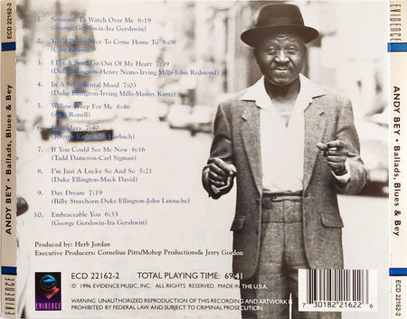 Andy Bey : Ballads, Blues & Bey  (CD, Album)
