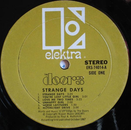 The Doors : Strange Days (LP, Album, Mon)
